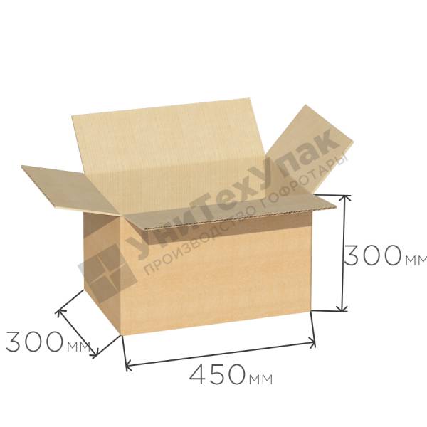 Гофрокороб 450*300*300 мм Т-21 бурый